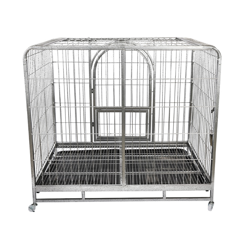 Cage per cani pieghevole in metallo ad angolo arrotondato BT-125