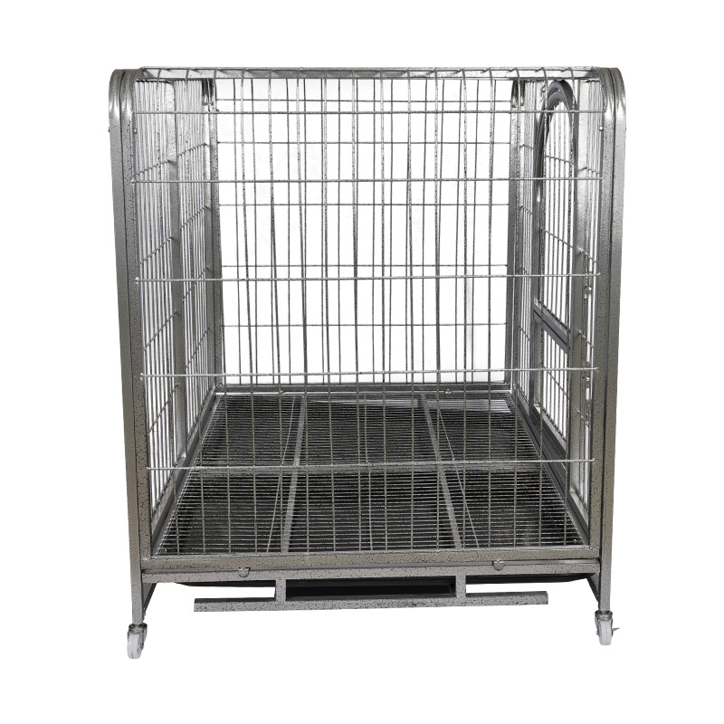 Cage per cani pieghevole in metallo ad angolo arrotondato BT-125