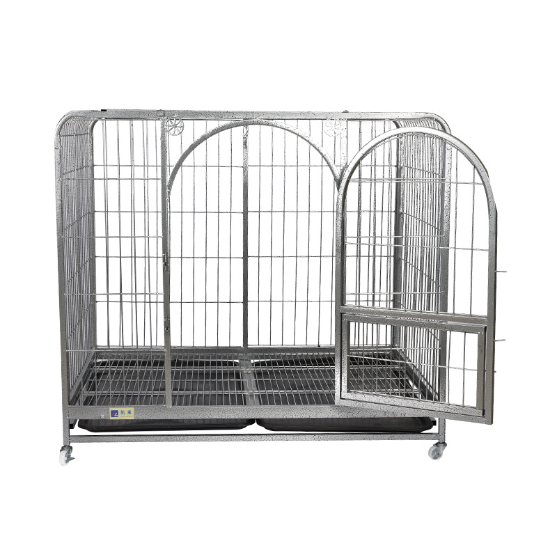 Cage per cani pieghevole in metallo ad angolo arrotondato BT-125