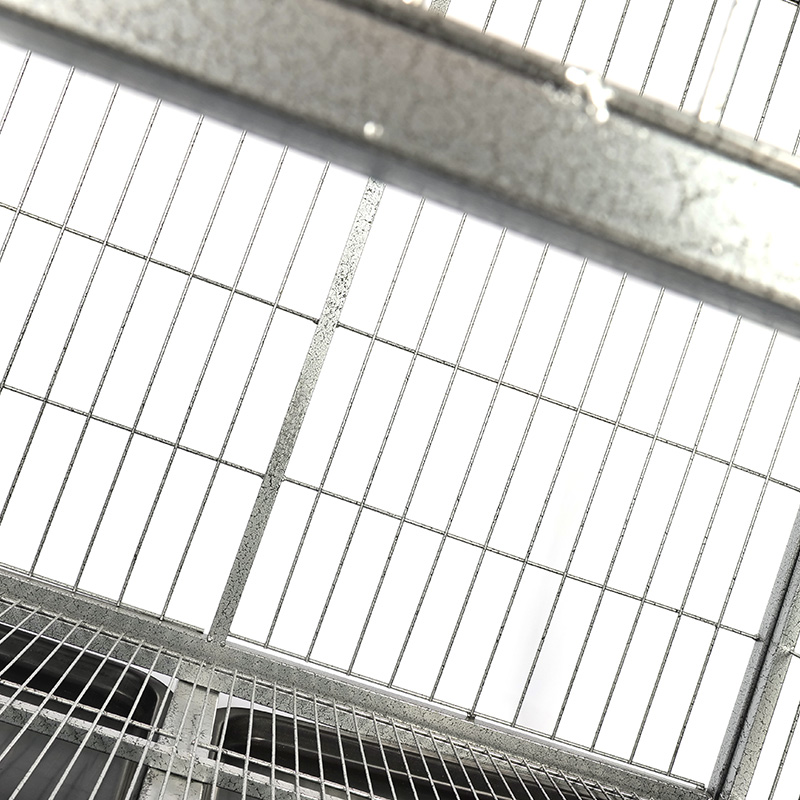 Cage per cani pieghevole in metallo ad angolo arrotondato BT-125
