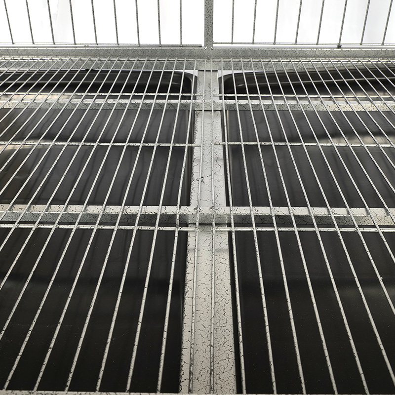Cage per cani pieghevole in metallo ad angolo arrotondato BT-125