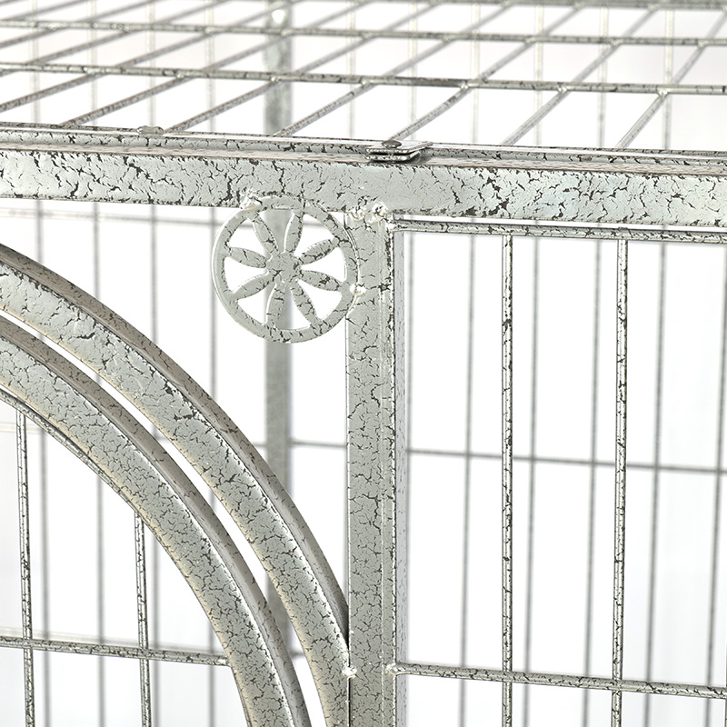 Cage per cani pieghevole in metallo ad angolo arrotondato BT-125
