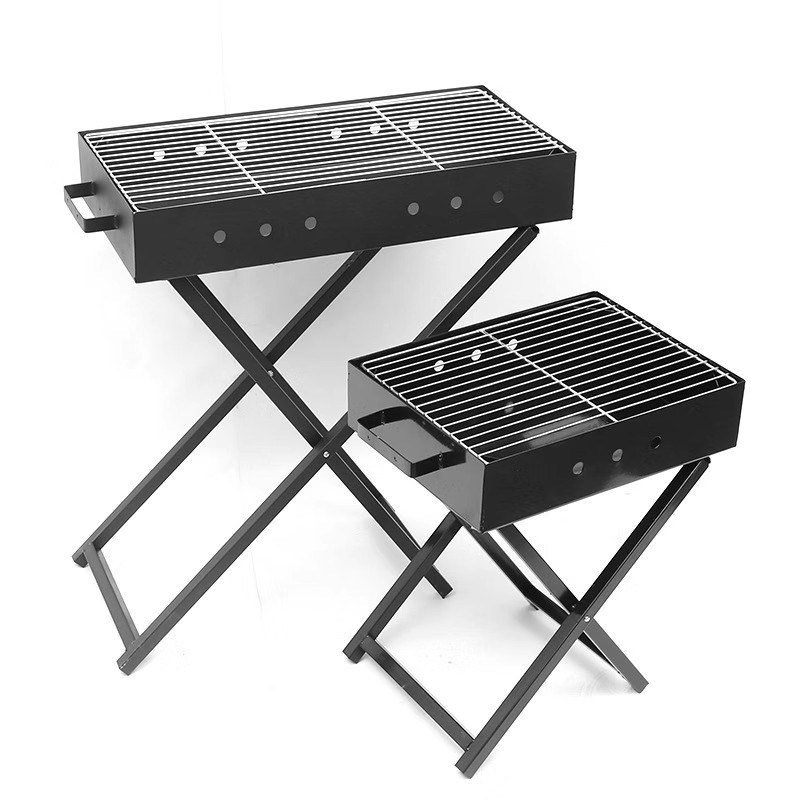 Grill barbecue a forma X portatile in acciaio inossidabile