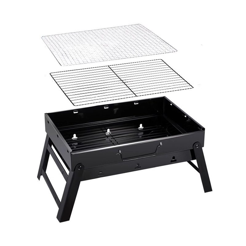 Grill barbecue a forma X portatile in acciaio inossidabile