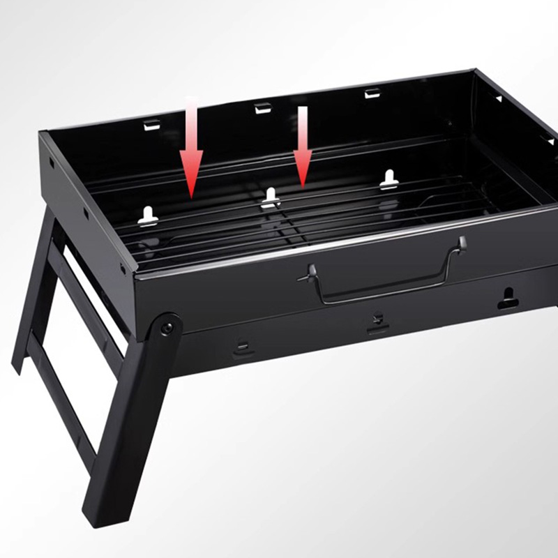 Grill barbecue a forma X portatile in acciaio inossidabile