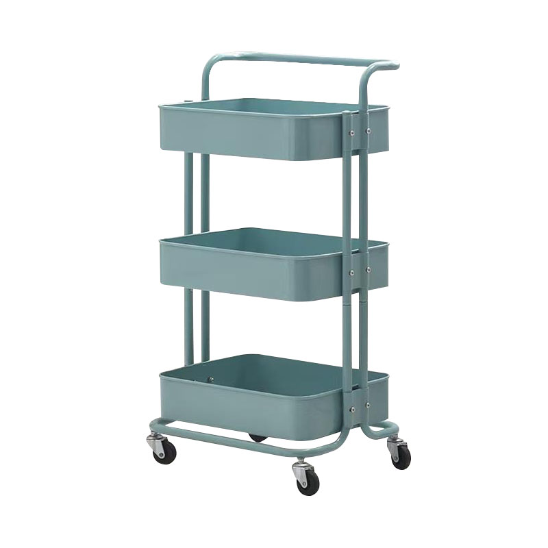 Scaffale per carrello mobile a manico singolo a più livello