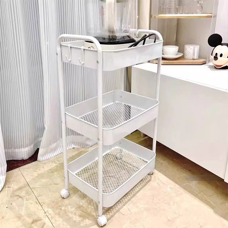 Scaffale per carrello mobile a doppia maniglia multiliva